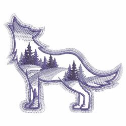 Forest Animal Silhouettes 07(Md) machine embroidery designs