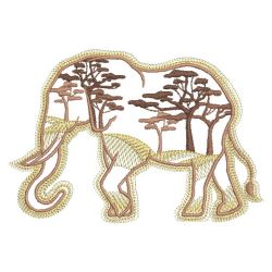 Forest Animal Silhouettes 08(Lg) machine embroidery designs