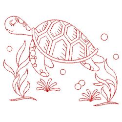 Redwork Ocean Animals(Lg) machine embroidery designs