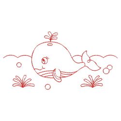 Redwork Ocean Animals 03(Lg)