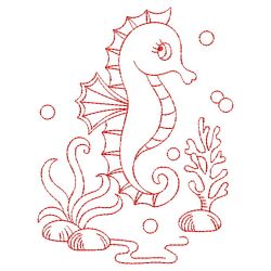 Redwork Ocean Animals 05(Lg)