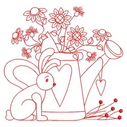 Redwork Folk Art Spring 09(Lg) machine embroidery designs