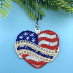 FSL Patriotic Ornaments 08 machine embroidery designs