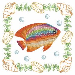 Colorful Tropical Fish 08(Md) machine embroidery designs
