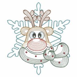Festive Friends Snowflakes 04(Sm) machine embroidery designs