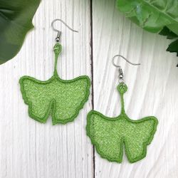 FSL Leaf Earrings 06 machine embroidery designs