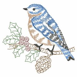 Vintage Winter Birds 2 05(Md) machine embroidery designs