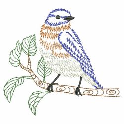 Vintage Winter Birds 2 07(Lg) machine embroidery designs