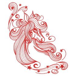 Redwork Stallion 03(Lg) machine embroidery designs