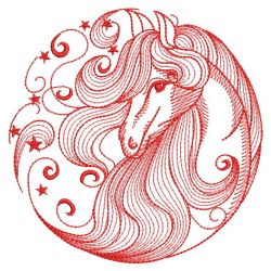 Redwork Stallion 04(Lg) machine embroidery designs