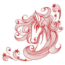 Redwork Stallion 05(Lg) machine embroidery designs