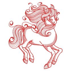 Redwork Stallion 14(Sm) machine embroidery designs