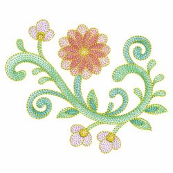 Rippled Decorative Flowers(Md) machine embroidery designs