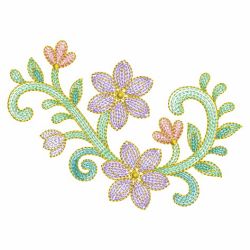 Rippled Decorative Flowers 04(Md) machine embroidery designs