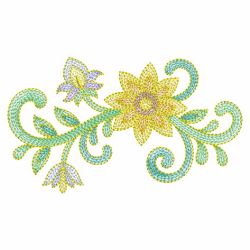 Rippled Decorative Flowers 06(Md) machine embroidery designs
