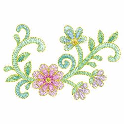 Rippled Decorative Flowers 07(Md) machine embroidery designs