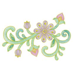 Rippled Decorative Flowers 08(Lg) machine embroidery designs