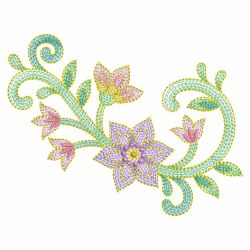 Rippled Decorative Flowers 09(Lg) machine embroidery designs
