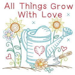 Vintage All Things Grow With Love(Lg) machine embroidery designs