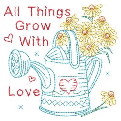 Vintage All Things Grow With Love 02(Lg) machine embroidery designs