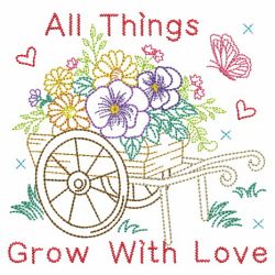 Vintage All Things Grow With Love 05(Lg) machine embroidery designs