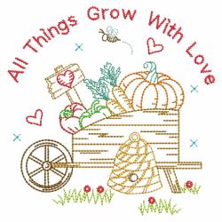 Vintage All Things Grow With Love 09(Lg) machine embroidery designs