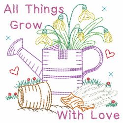 Vintage All Things Grow With Love 10(Md) machine embroidery designs