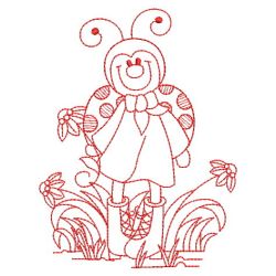 Redwork Ladybug(Md) machine embroidery designs