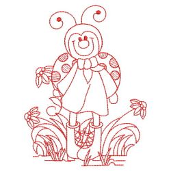 Redwork Ladybug 01(Sm) machine embroidery designs