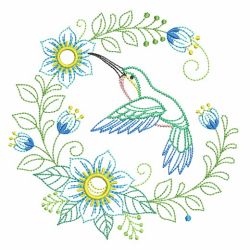 Vintage Hummingbird Wreath 02(Lg) machine embroidery designs