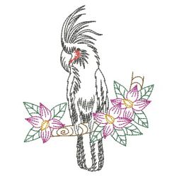 Tropical Birds 07(Md) machine embroidery designs