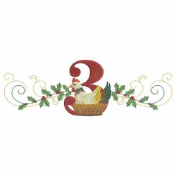 Twelve Days of Christmas Borders 03 machine embroidery designs