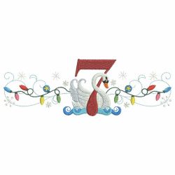 Twelve Days of Christmas Borders 07 machine embroidery designs