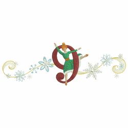 Twelve Days of Christmas Borders 09 machine embroidery designs