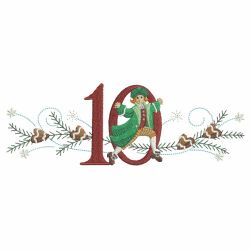 Twelve Days of Christmas Borders 10 machine embroidery designs