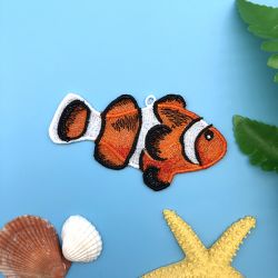 FSL Realistic Tropical Fish machine embroidery designs