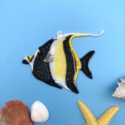 FSL Realistic Tropical Fish 04 machine embroidery designs