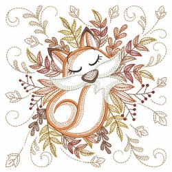 Autumn Sleepy Animals 01(Lg) machine embroidery designs