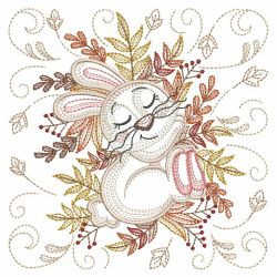 Autumn Sleepy Animals 03(Lg) machine embroidery designs