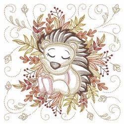 Autumn Sleepy Animals 04(Lg) machine embroidery designs