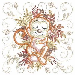 Autumn Sleepy Animals 10(Lg) machine embroidery designs