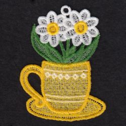 FSL Flower Tea Cup Ornaments 05 machine embroidery designs