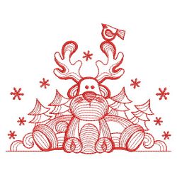 Redwork Merry Christmas 04(Sm) machine embroidery designs