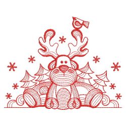 Redwork Merry Christmas 04(Md) machine embroidery designs