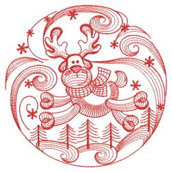 Redwork Merry Christmas 06(Md) machine embroidery designs