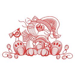 Redwork Merry Christmas 07(Lg) machine embroidery designs