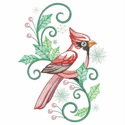 Christmas Winter Birds 02 machine embroidery designs