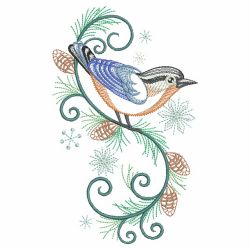 Christmas Winter Birds 04 machine embroidery designs