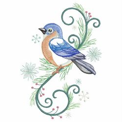 Christmas Winter Birds 06 machine embroidery designs
