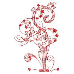 Redwork Magic Cat 09(Sm) machine embroidery designs